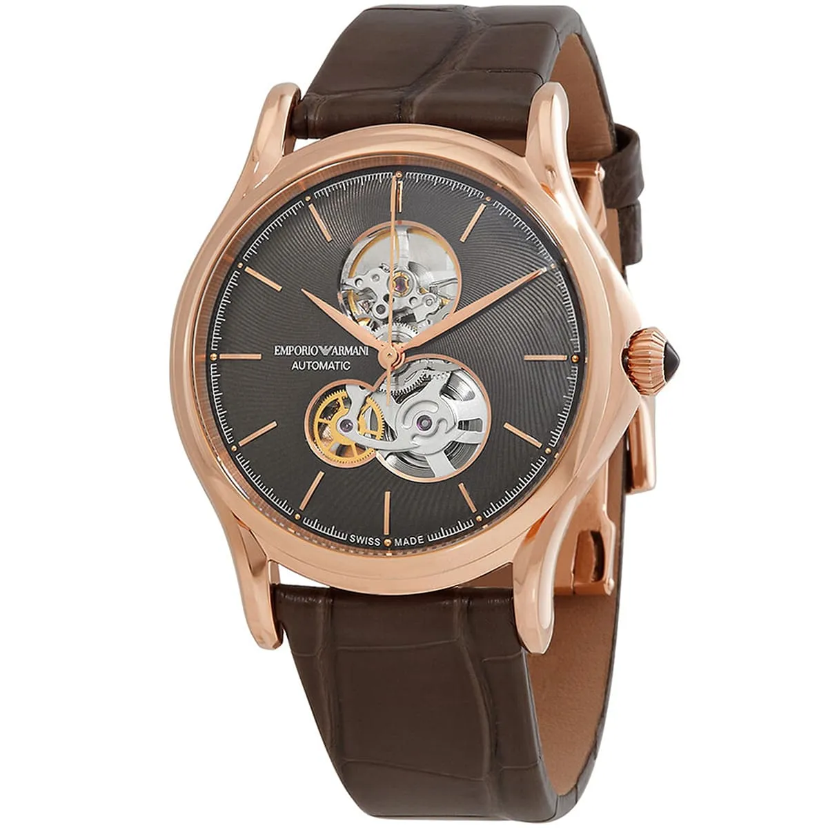 Armani skeleton cheap watch