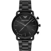 Art3031 emporio armani smart watch hybrid connected men black dial stainless steel metal strap lithum battery analog luigi