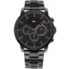 1791795 tommy hilfiger watch men black dial metal stainless steel strap quartz battery analog chronograph jameson