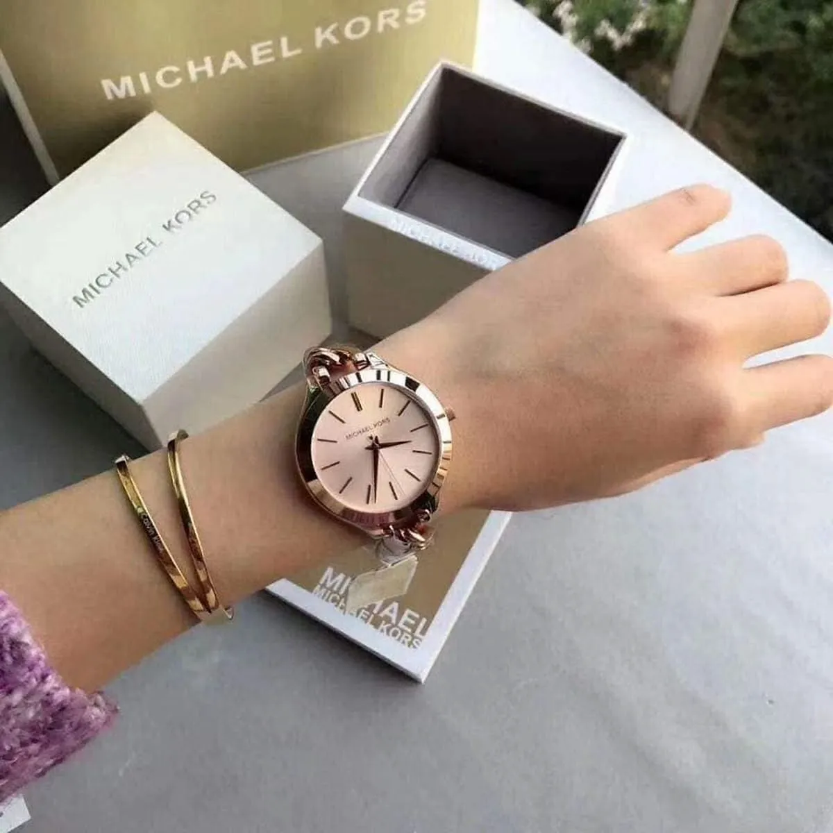 Michael Kors Ladies Watch Runway Slim MK3223 Watches Prime