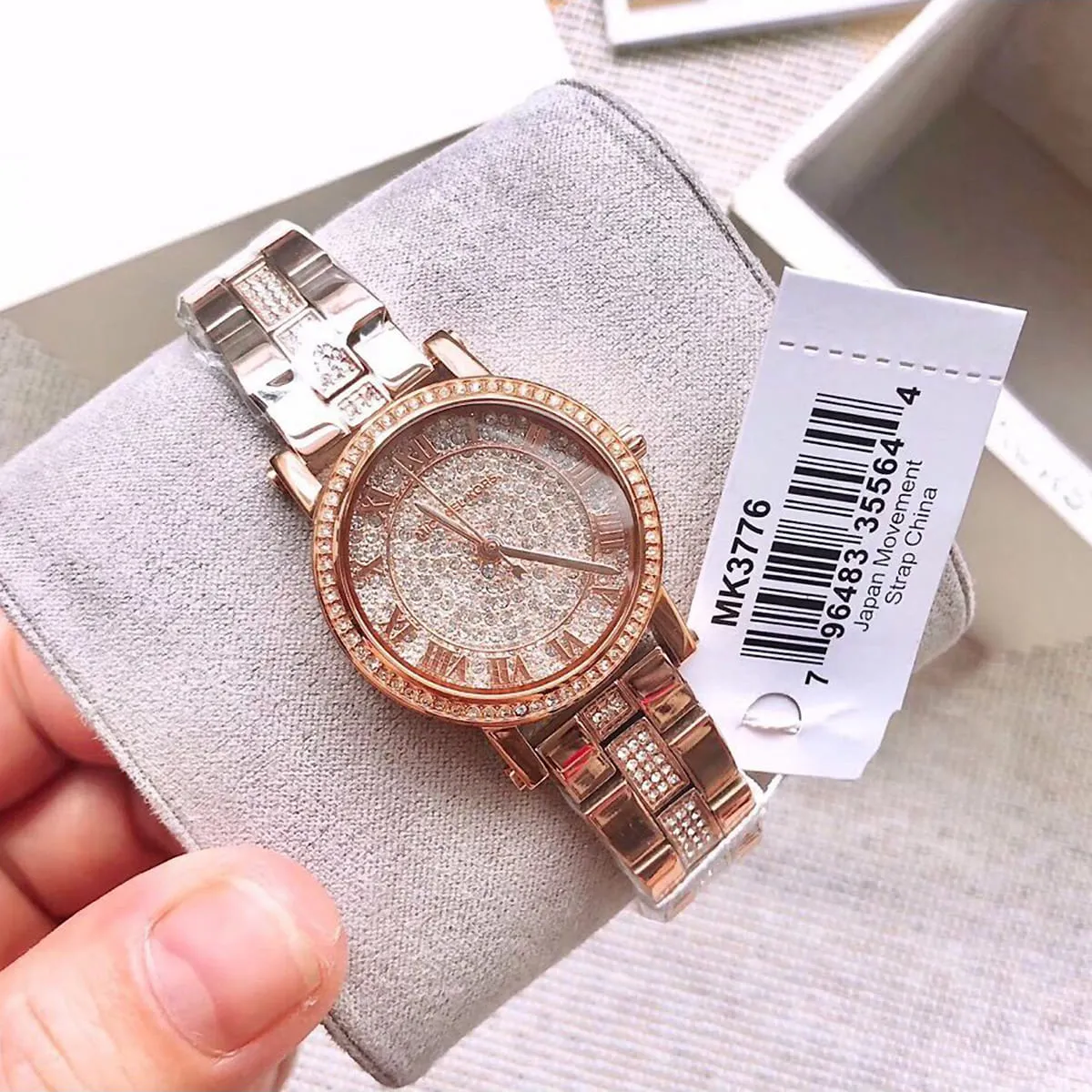 Michael kors petite rose gold watch best sale