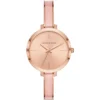 Mk4343 michael kors watch women rose gold dial metal stainless steel strap quartz battery analog three hand jaryn