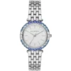 Mk4516 michael kors watch women white dial metal stainless steel silver strap quartz battery analog three hand darci