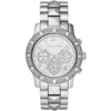 Mk5431 michael kors watch women crystals silver dial metal stainless steel strap quartz battery analog chronograph