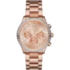 Mk6204 michael kors watch women rose gold dial metal stainless steel strap quartz battery analog chronograph brinkley