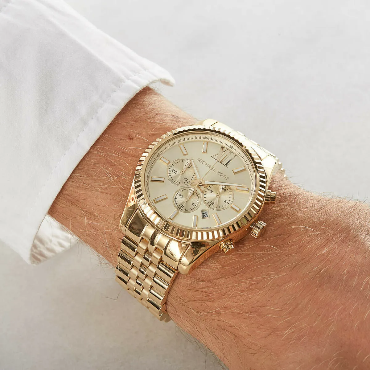 Michael kors lexington gold watch best sale