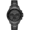 Mk9109 michael kors watch men black dial metal stainless steel strap quartz battery analog chronograph grayson