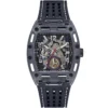 Gw0499g1 guess watch men square blue dial rubber strap quartz battery analog phoenix