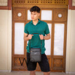 Montblanc Black Leather Crossbody Bag Men | Watches Prime