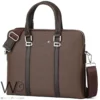 Business montblanc brown leather briefcase handbag