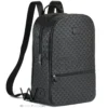 Emporio armani backpack black leather men laptop bag