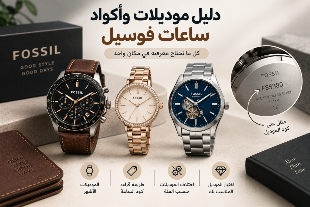 دليل موديلات وأكواد ساعات فوسيل | واتشز برايم دليل موديلات وأكواد ساعات فوسيل | واتشز برايم
