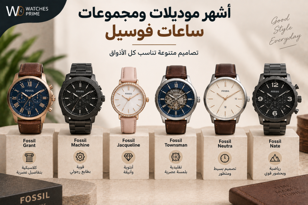 دليل موديلات وأكواد ساعات فوسيل | واتشز برايم دليل موديلات وأكواد ساعات فوسيل | واتشز برايم