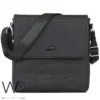 Lacoste cross shoulder men messenger black bag