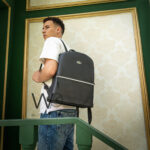 Lacoste Laptop Black Fiber Men Backpack Bag | Watches Prime