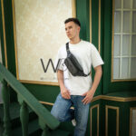 Lacoste Waist Black Monogram Bag For Men | Watches Prime