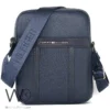 Leather tommy hilfiger crossbody messenger shoulder navy blue mens bag