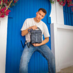 Lacoste Crossbody Messenger Navy Blue Bag | Watches Prime