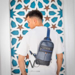Tommy Hilfiger Blue Leather Sling Bag Men | Watches Prime