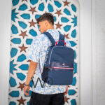 Tommy Hilfiger Backpack Navy Blue ColorBlock | Watches Prime