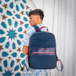 Tommy Hilfiger Backpack Navy Blue ColorBlock | Watches Prime