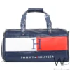 Tommy Hilfiger Navy Blue Leather Duffle Bag | Watches Prime
