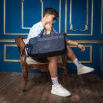 Tommy Hilfiger Navy blue Duffle Gym Bag Men | Watches Prime