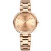 Nf5030 rg rg naviforce watch wr 3atm women rose gold dial stainless steel metal strap quartz battery analog three hand for dream