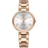 Nf5030 rg w naviforce watch wr 3atm women white dial stainless steel metal rose gold strap quartz battery analog three hand for dream