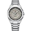 Nf9212 s gy naviforce watch water resistant 30m men gray dial stainless steel metal silver strap quartz battery analog three hand for dream
