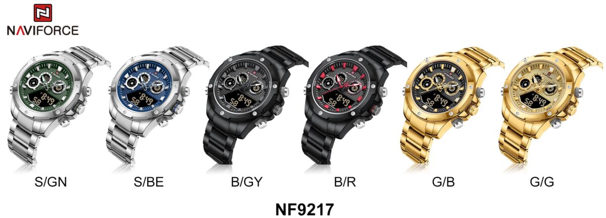 Naviforce Men's Watch NF9217 S GN | Watches Prime