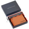 Tommy Hilfiger H Wallet dark brown patterned | Watches Prime