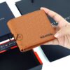 Tommy Hilfiger H Wallet dark brown patterned | Watches Prime