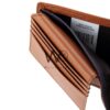 Tommy Hilfiger H Wallet dark brown patterned | Watches Prime
