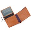 Tommy Hilfiger H Wallet dark brown patterned | Watches Prime