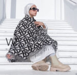 Burberry Black Cashmere Wool Scarf Ladies | Watches Prime