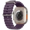 Elderberry Rubber Ocean Band For Apple Watch Correa Silicone Bracelet For Iwatch Ultra 2 Serie 7 6 Se 8 9 10 Strap With Silver Buckle | Watches Prime