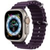 Elderberry Rubber Ocean Band For Apple Watch Correa Silicone Bracelet For Iwatch Ultra 2 Serie 7 6 Se 8 9 10 Strap With Silver Buckle | Watches Prime