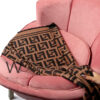 Fendi Cashmere Wrap Scarf Brown For Women | Watches Prime