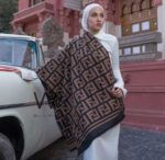 Fendi Cashmere Wrap Scarf Brown For Women | Watches Prime
