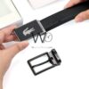 Lacoste Belts Set Black 2 buckles For Men | Watches Prime Lacoste Belts Set Black 2 buckles For Men | Watches Prime