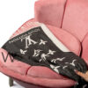 Louis vuitton lv gray cashmere wool scarf wrap shawl for women