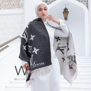 Louis Vuitton LV Gray Cashmere Wool Scarf | Watches Prime