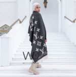 Louis Vuitton LV Gray Cashmere Wool Scarf | Watches Prime