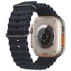 Midnight Rubber Ocean Band For Apple Watch Correa Silicone Bracelet For Iwatch Ultra 2 Serie 7 6 Se 8 9 10 Strap With Black Buckle | Watches Prime