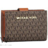 Mk michael kors women wallet brown genuine leather