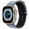 Obsidian Lime Black Rubber Ocean Band For Apple Watch Correa Silicone Bracelet For Iwatch Ultra 2 Serie 7 6 Se 8 9 10 Strap With Silver Buckle | Watches Prime