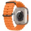 Orange Rubber Ocean Band For Apple Watch Correa Silicone Bracelet For Iwatch Ultra 2 Serie 7 6 Se 8 9 10 Strap With Black Buckle | Watches Prime