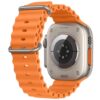 Orange Rubber Ocean Band For Apple Watch Correa Silicone Bracelet For Iwatch Ultra 2 Serie 7 6 Se 8 9 10 Strap With Silver Buckle | Watches Prime