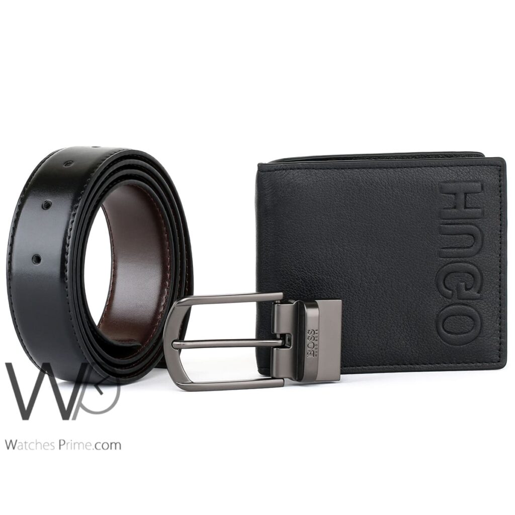 hugo boss wallet and belt gift set